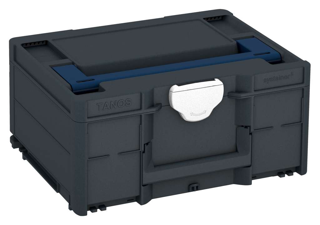 Systainer³ M 187, Anthracite with Sapphire Blue lid handle and White catches
