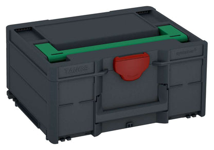 Systainer³ M 187, Anthracite with Signal Green lid handle and Carmine Red catches