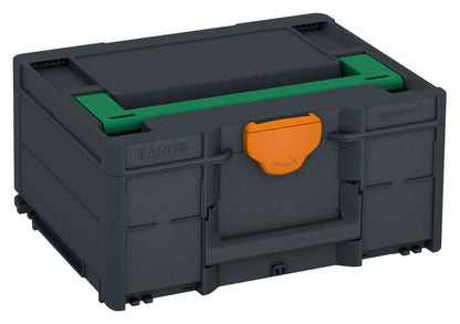 Systainer³ M 187, Anthracite with Signal Green lid handle and Deep Orange catches