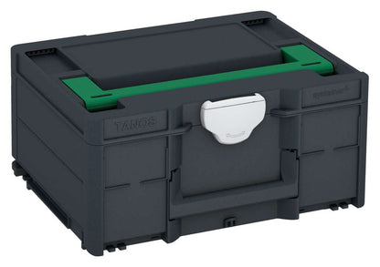 Systainer³ M 187, Anthracite with Signal Green lid handle and Light Grey catches