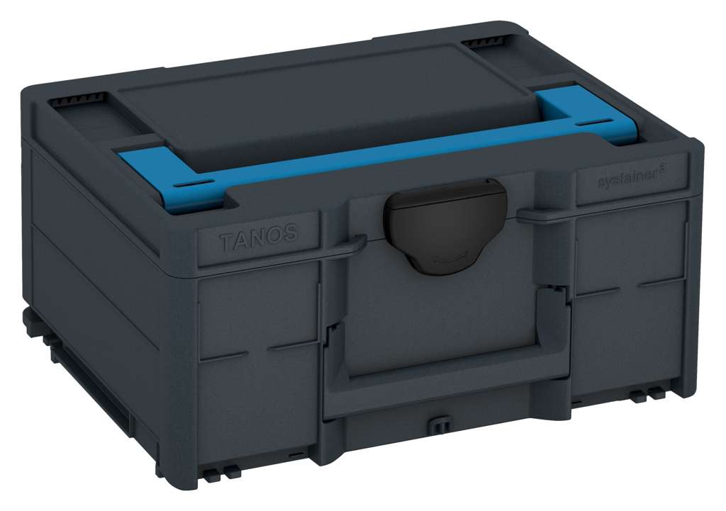 Systainer³ M 187, Anthracite with Sky Blue lid handle and Black catches