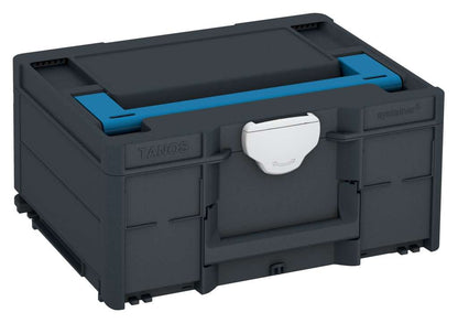 Systainer³ M 187, Anthracite with Sky Blue lid handle and Light Grey catches