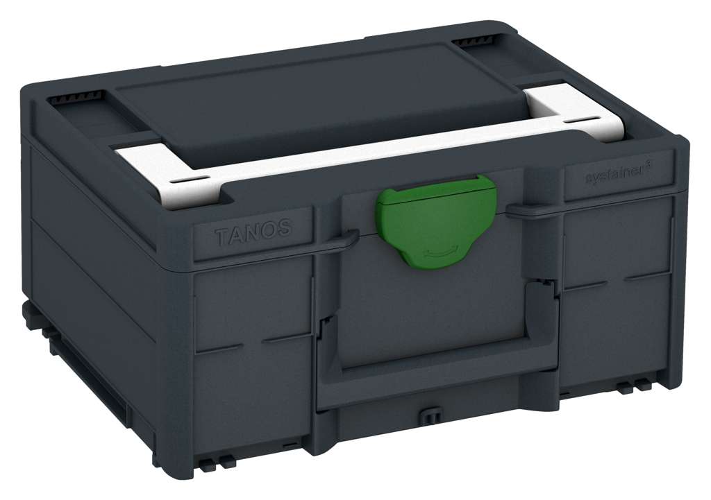Systainer³ M 187, Anthracite with White lid handle and Emerald Green catches