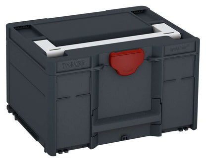 Systainer³ M 237, Anthracite with Light Grey lid handle and Carmine Red catches