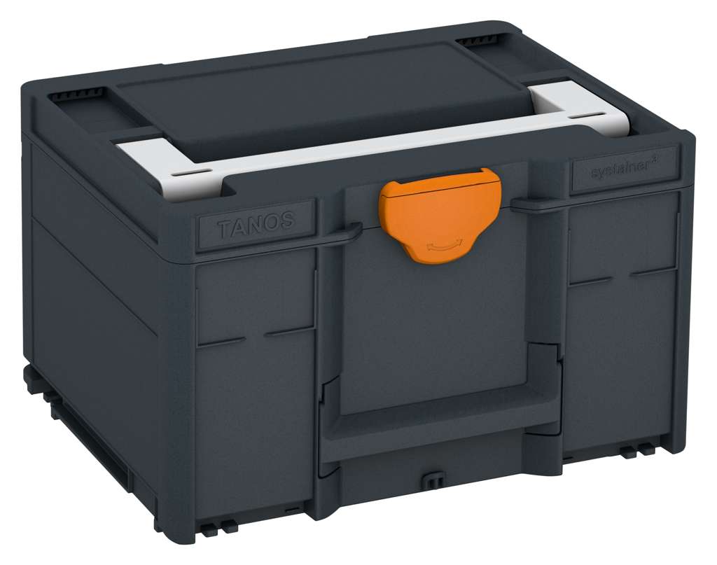Systainer³ M 237, Anthracite with Light Grey lid handle and Deep Orange catches