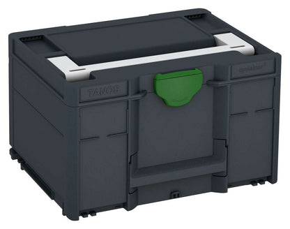 Systainer³ M 237, Anthracite with Light Grey lid handle and Emerald Green catches