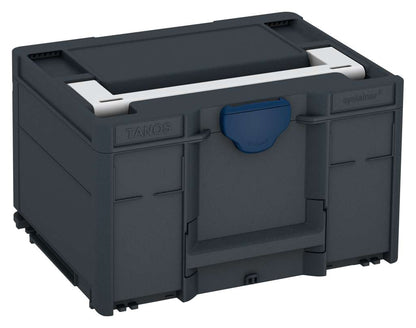 Systainer³ M 237, Anthracite with Light Grey lid handle and Sapphire Blue catches