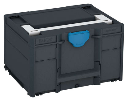 Systainer³ M 237, Anthracite with Light Grey lid handle and Sky Blue catches