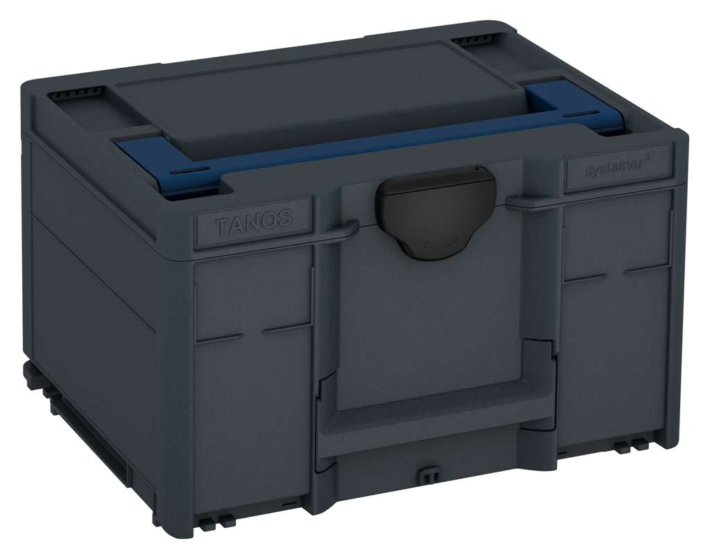 Systainer³ M 237, Anthracite with Sapphire Blue lid handle and Black catches