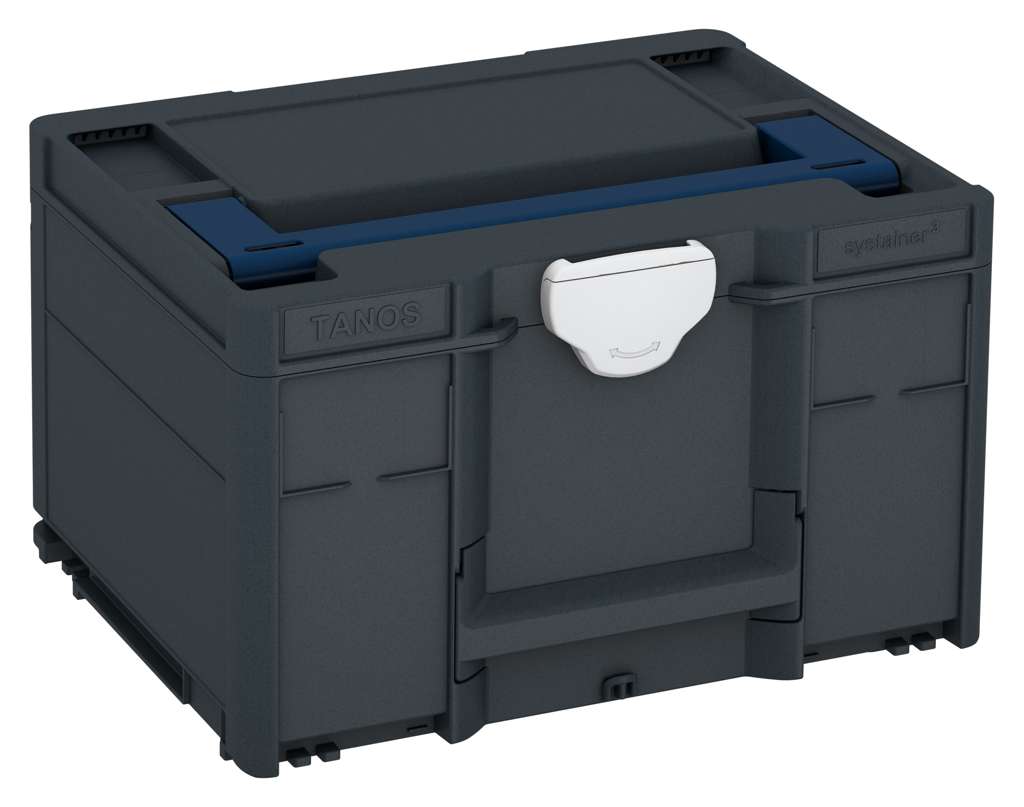 Systainer³ M 237, Anthracite with Sapphire Blue lid handle and Light Grey catches