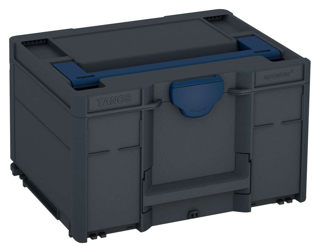 Systainer³ M 237, Anthracite with Sapphire Blue lid handle and Sapphire Blue catches