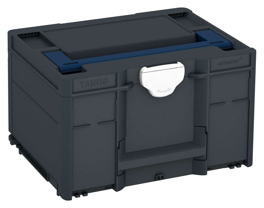 Systainer³ M 237, Anthracite with Sapphire Blue lid handle and White catches