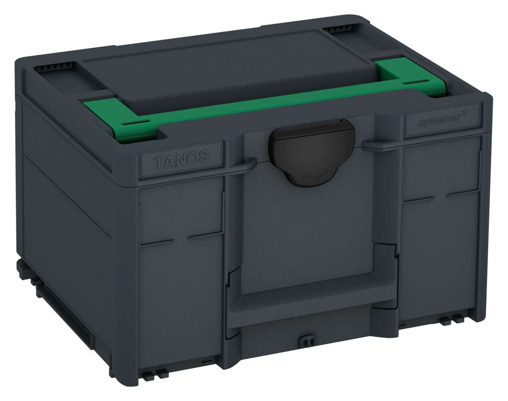 Systainer³ M 237, Anthracite with Signal Green lid handle and Black catches