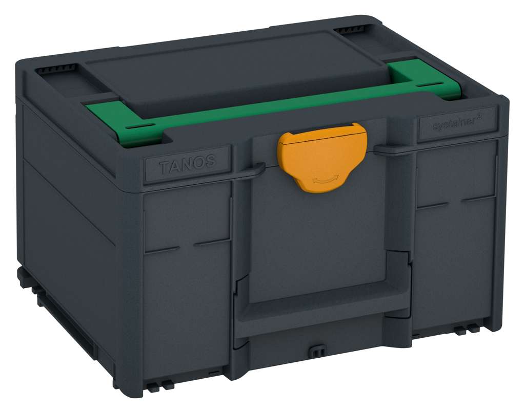 Systainer³ M 237, Anthracite with Signal Green lid handle and Daffodil Yellow catches