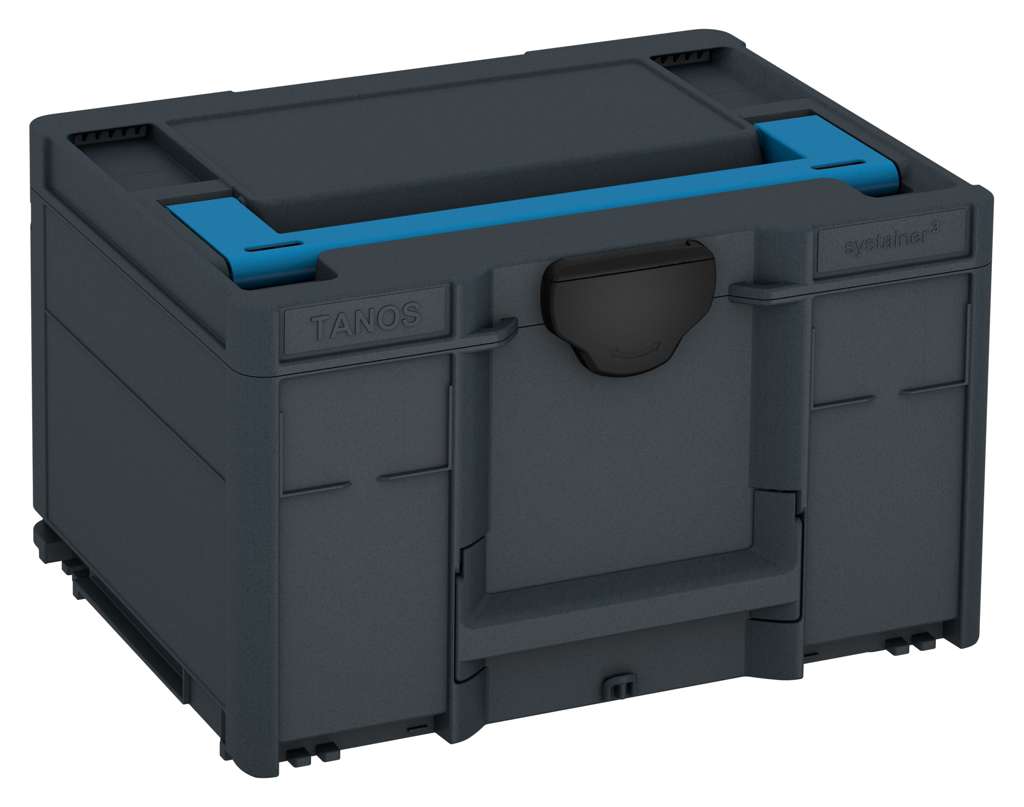Systainer³ M 237, Anthracite with Sky Blue lid handle and Black catches