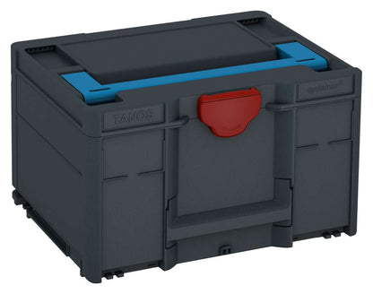 Systainer³ M 237, Anthracite with Sky Blue lid handle and Carmine Red catches