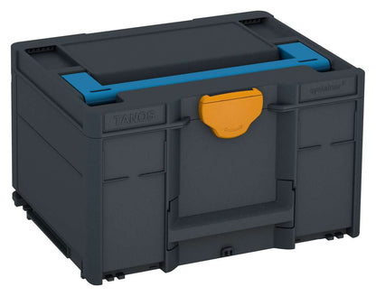 Systainer³ M 237, Anthracite with Sky Blue lid handle and Daffodil Yellow catches