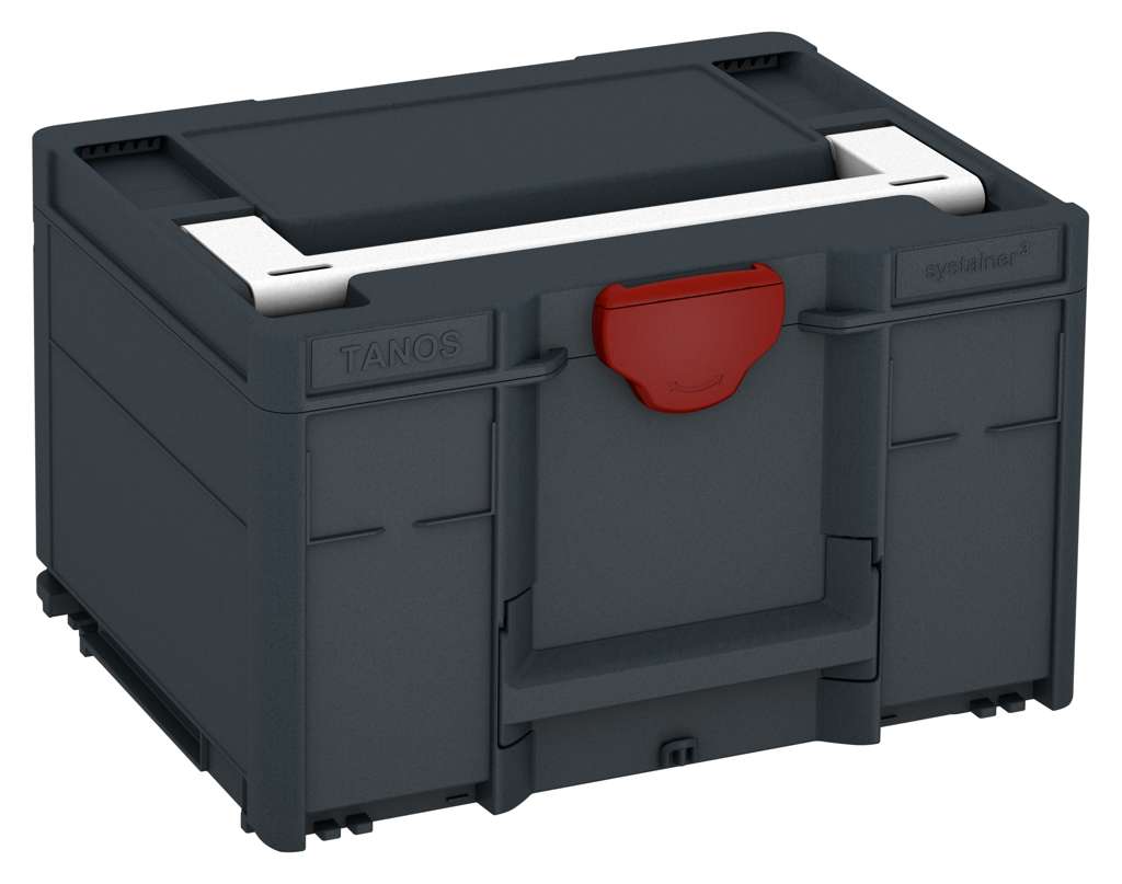 Systainer³ M 237, Anthracite with White lid handle and Carmine Red catches