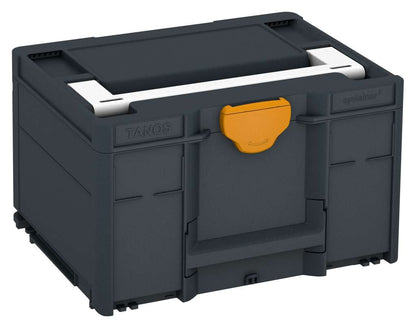 Systainer³ M 237, Anthracite with White lid handle and Daffodil Yellow catches