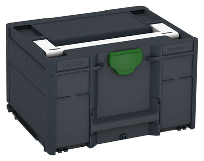 Systainer³ M 237, Anthracite with White lid handle and Emerald Green catches