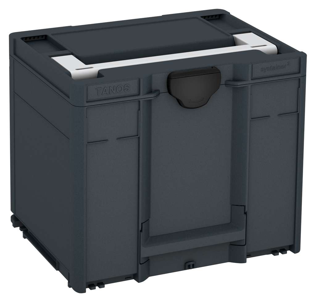 Systainer³ M 337, Anthracite with Light Grey lid handle and Black catches
