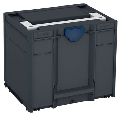 Systainer³ M 337, Anthracite with Light Grey lid handle and Sapphire Blue catches
