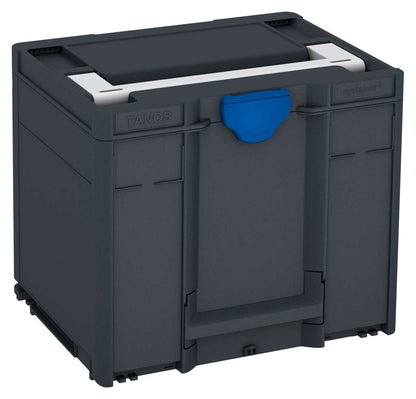 Systainer³ M 337, Anthracite with Light Grey lid handle and Signal Blue catches