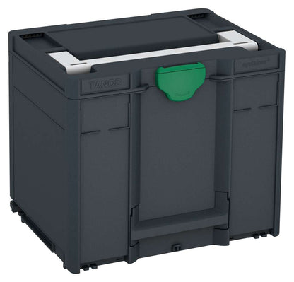 Systainer³ M 337, Anthracite with Light Grey lid handle and Signal Green catches