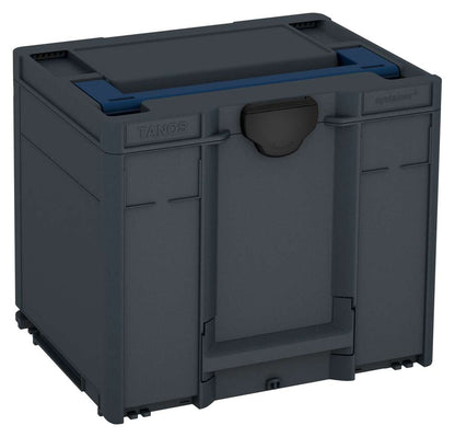 Systainer³ M 337, Anthracite with Sapphire Blue lid handle and Black catches