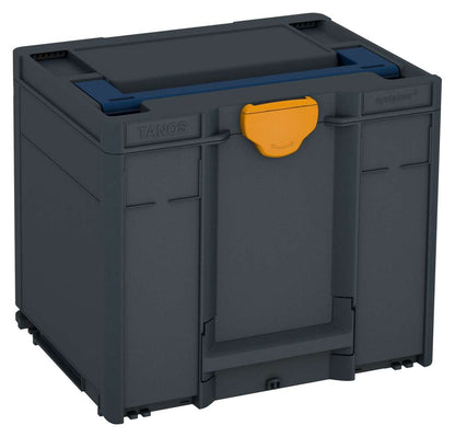 Systainer³ M 337, Anthracite with Sapphire Blue lid handle and Daffodil Yellow catches