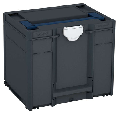 Systainer³ M 337, Anthracite with Sapphire Blue lid handle and Light Grey catches