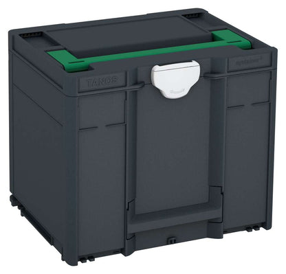 Systainer³ M 337, Anthracite with Signal Green lid handle and Light Grey catches