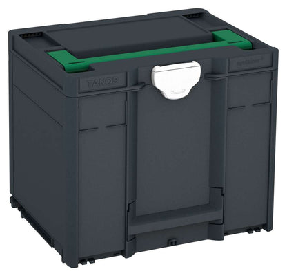 Systainer³ M 337, Anthracite with Signal Green lid handle and White catches
