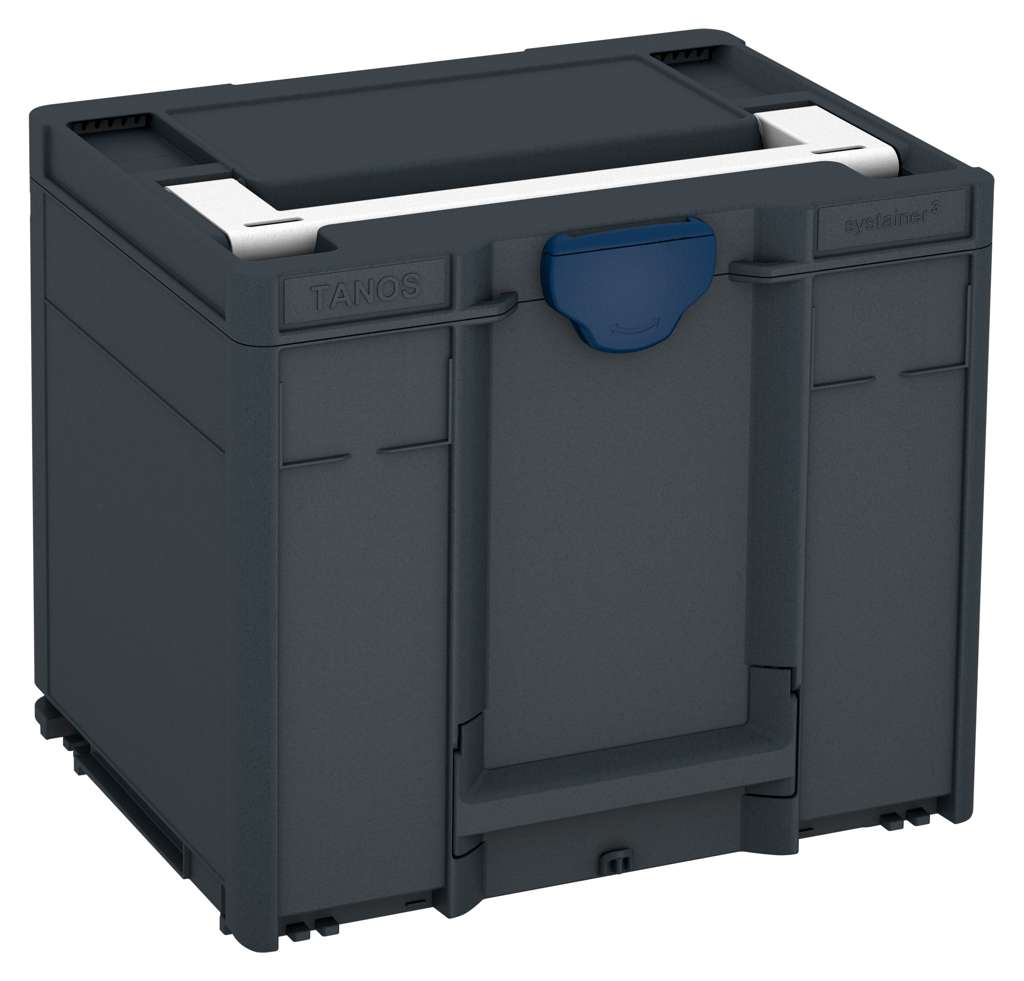 Systainer³ M 337, Anthracite with White lid handle and Sapphire Blue catches
