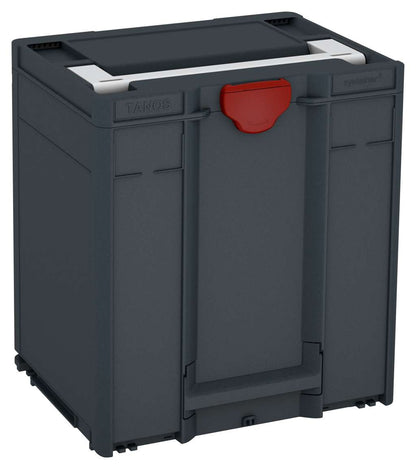 Systainer³ M 437, Anthracite with Light Grey lid handle and Carmine Red catches