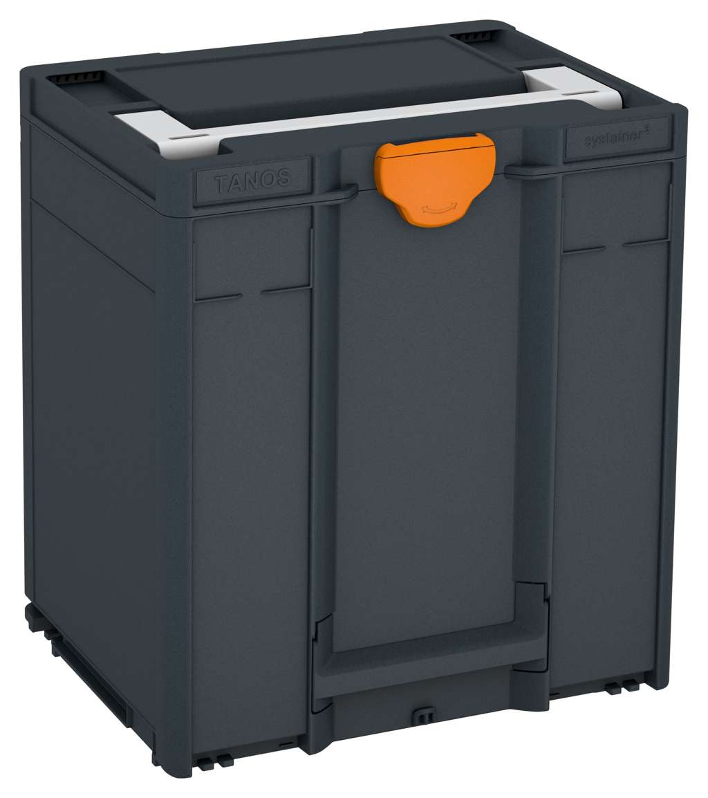 Systainer³ M 437, Anthracite with Light Grey lid handle and Deep Orange catches