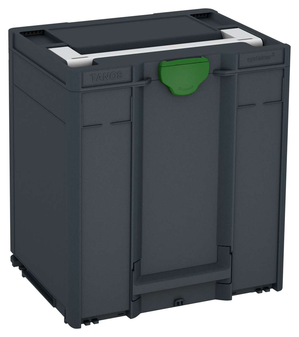 Systainer³ M 437, Anthracite with Light Grey lid handle and Emerald Green catches