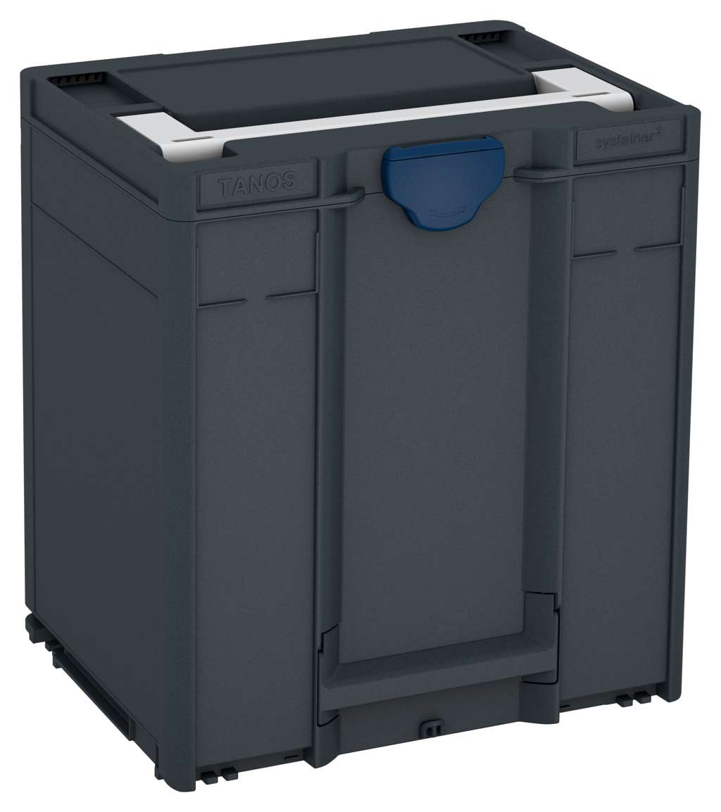 Systainer³ M 437, Anthracite with Light Grey lid handle and Sapphire Blue catches