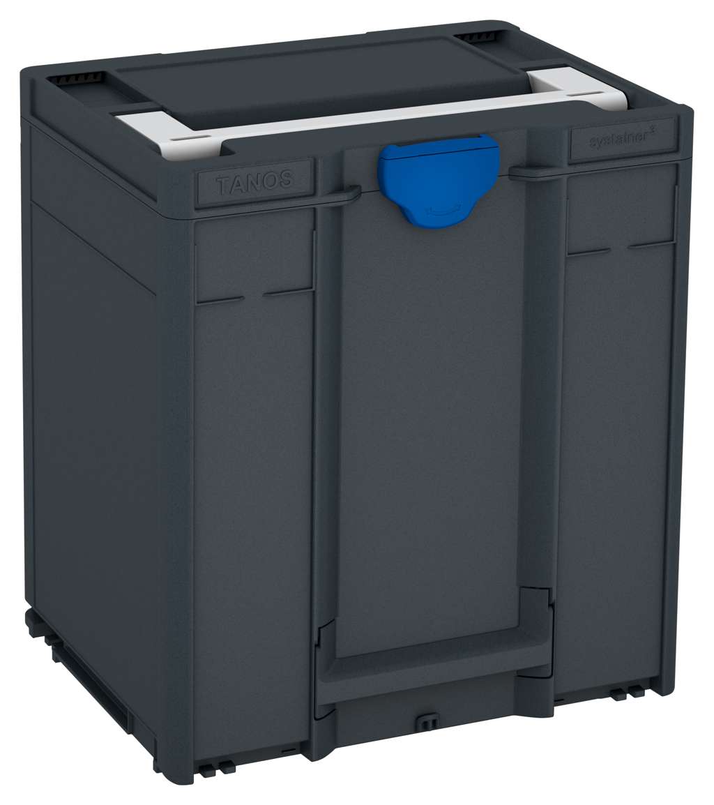 Systainer³ M 437, Anthracite with Light Grey lid handle and Signal Blue catches