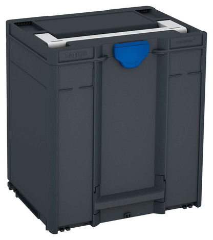 Systainer³ M 437, Anthracite with Light Grey lid handle and Signal Blue catches