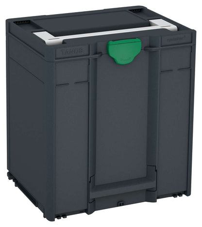 Systainer³ M 437, Anthracite with Light Grey lid handle and Signal Green catches