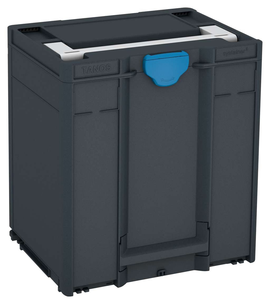 Systainer³ M 437, Anthracite with Light Grey lid handle and Sky Blue catches