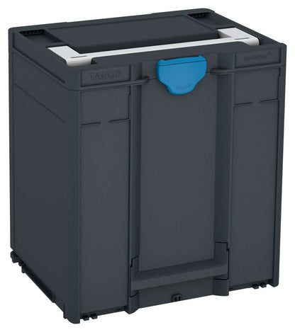 Systainer³ M 437, Anthracite with Light Grey lid handle and Sky Blue catches