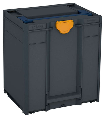 Systainer³ M 437, Anthracite with Sapphire Blue lid handle and Daffodil Yellow catches