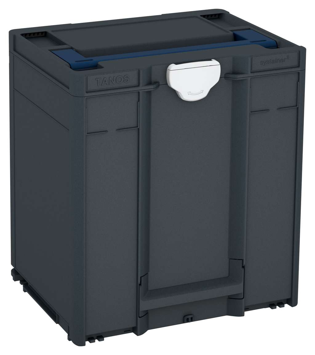 Systainer³ M 437, Anthracite with Sapphire Blue lid handle and Light Grey catches