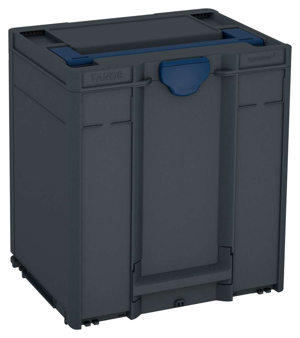 Systainer³ M 437, Anthracite with Sapphire Blue lid handle and Sapphire Blue catches