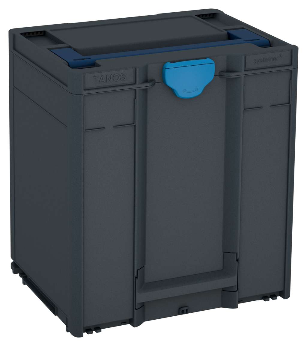 Systainer³ M 437, Anthracite with Sapphire Blue lid handle and Sky Blue catches