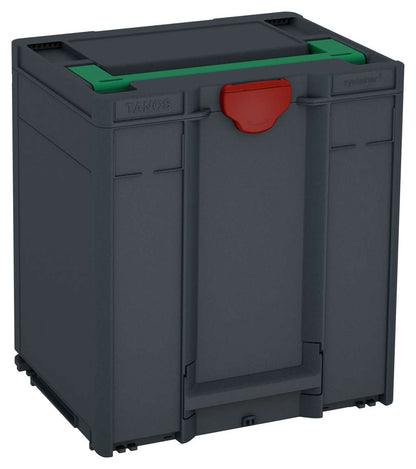 Systainer³ M 437, Anthracite with Signal Green lid handle and Carmine Red catches