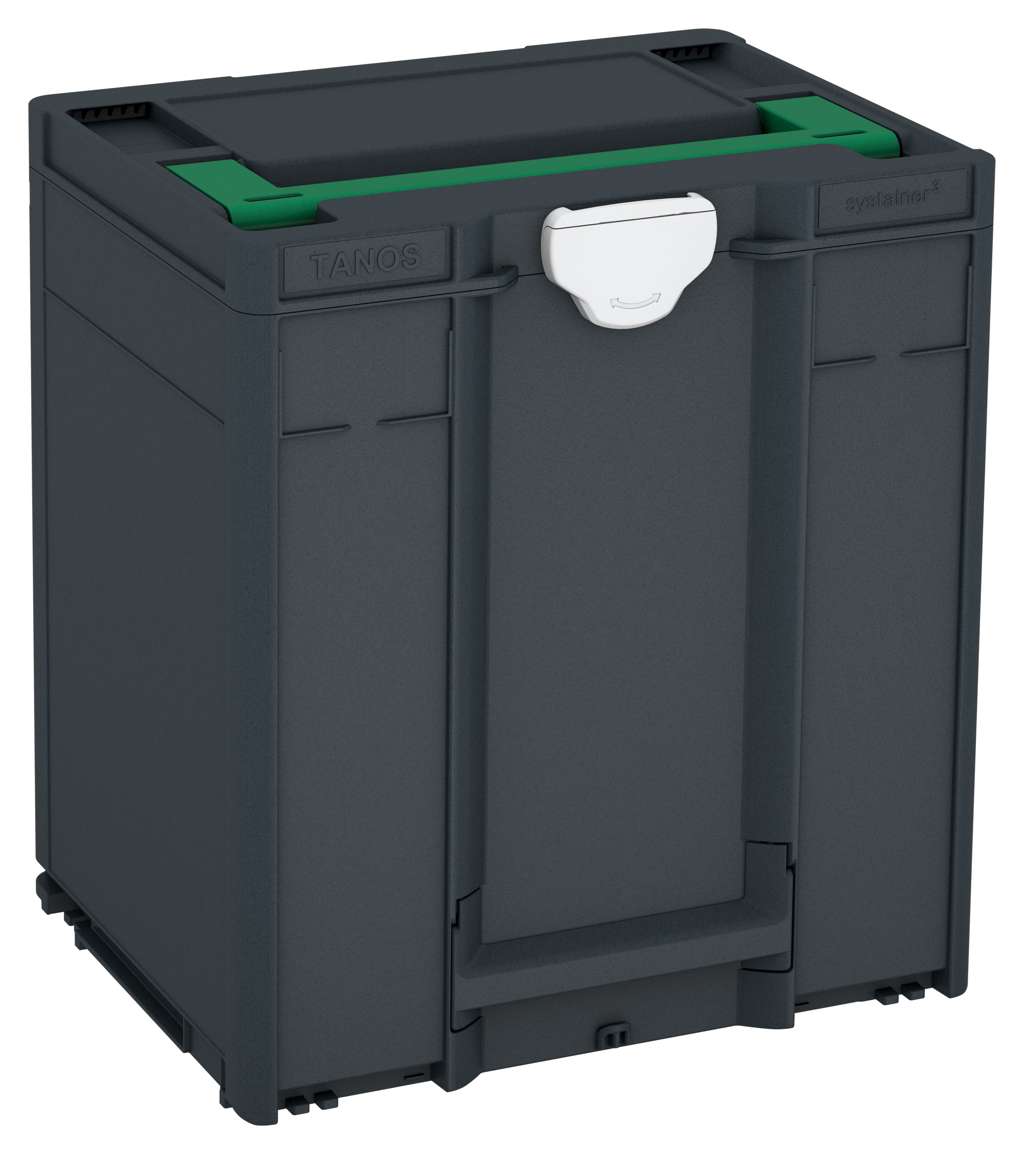 Systainer³ M 437, Anthracite with Signal Green lid handle and Light Grey catches