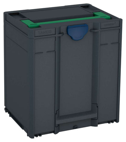 Systainer³ M 437, Anthracite with Signal Green lid handle and Sapphire Blue catches